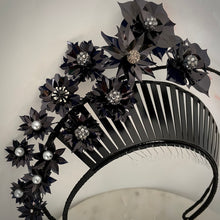 Load image into Gallery viewer, Mrs Ebony headpiece