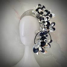 Load image into Gallery viewer, Mrs Orchid headpiece silver