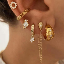 Load image into Gallery viewer, Rio hoop luxe earrings