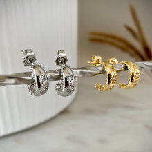 Load image into Gallery viewer, Rio hoop luxe earrings