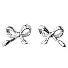 Load image into Gallery viewer, Bow stud luxe earrings
