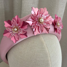 Load image into Gallery viewer, Charlotte floral headband pink

