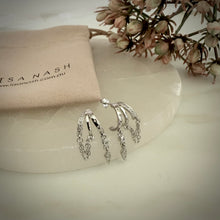 Load image into Gallery viewer, Illusion luxe chain earrings
